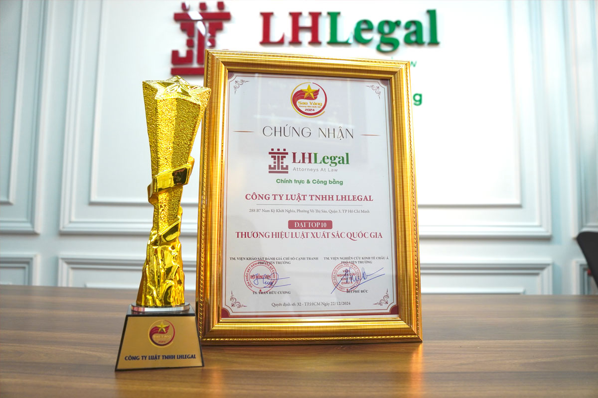 [Viện nghiên cứu kinh tế Châu Á] LHLegal - Tự hào là Top 10 Thương hiệu Luật xuất sắc quốc gia năm 2024