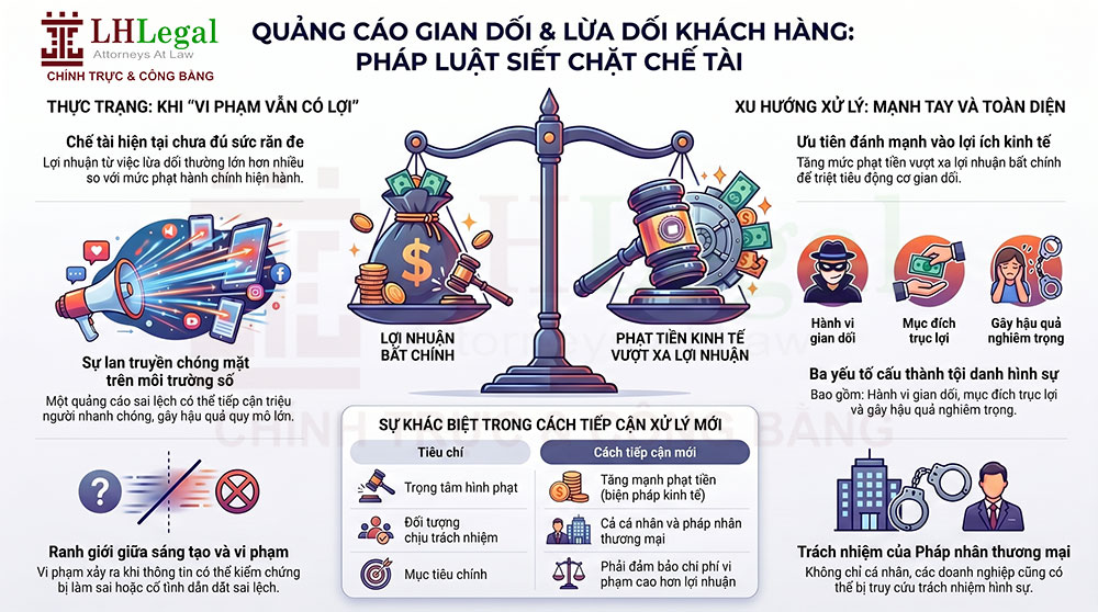 Lừa dối khách hàng, quảng cáo gian dối sẽ bị xử lý nặng hơn: Pháp luật đang siết chặt như thế nào?
