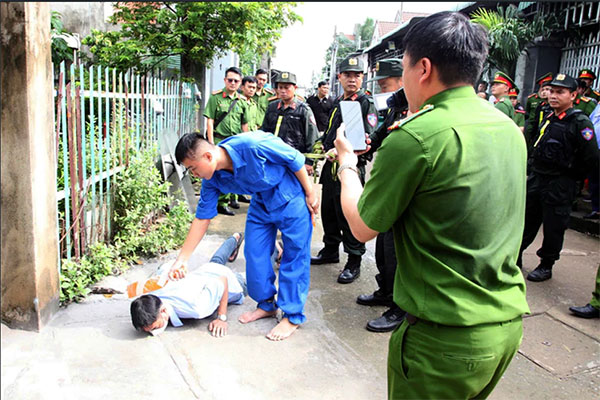 Lực lượng chức năng tổ chức thực nghiệm hiện trường