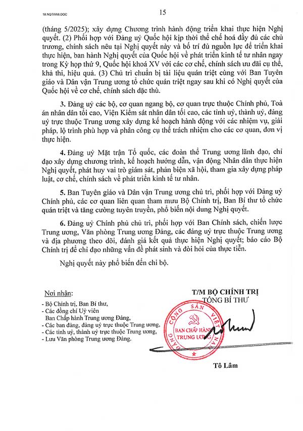 Nghị quyết 68 về phát triển kinh tế tư nhân