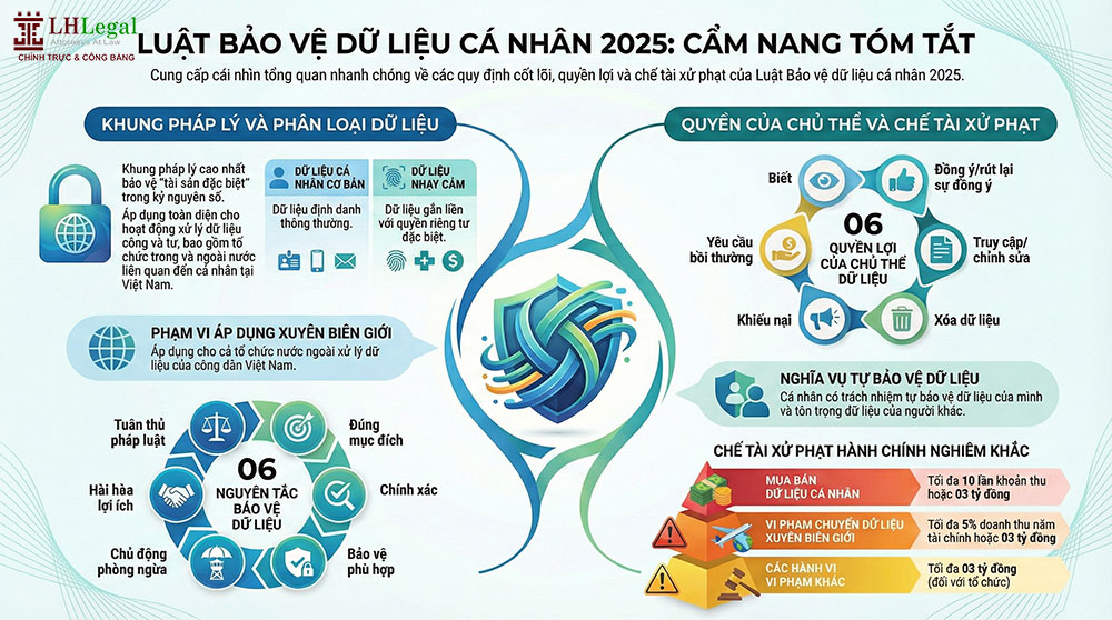 Nội dung cơ bản của luật bảo vệ dữ liệu cá nhân năm 2025