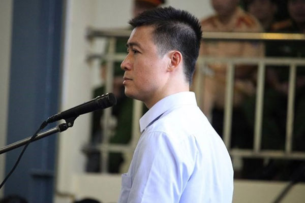 Bị cáo Phan Sào Nam tại phiên tòa
