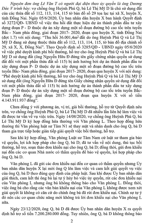 Quyết định Giám đốc thẩm số 271/2024/DS-GĐT ngày 24/10/2024 của TAND cấp cao tại TP. Hồ Chí Minh