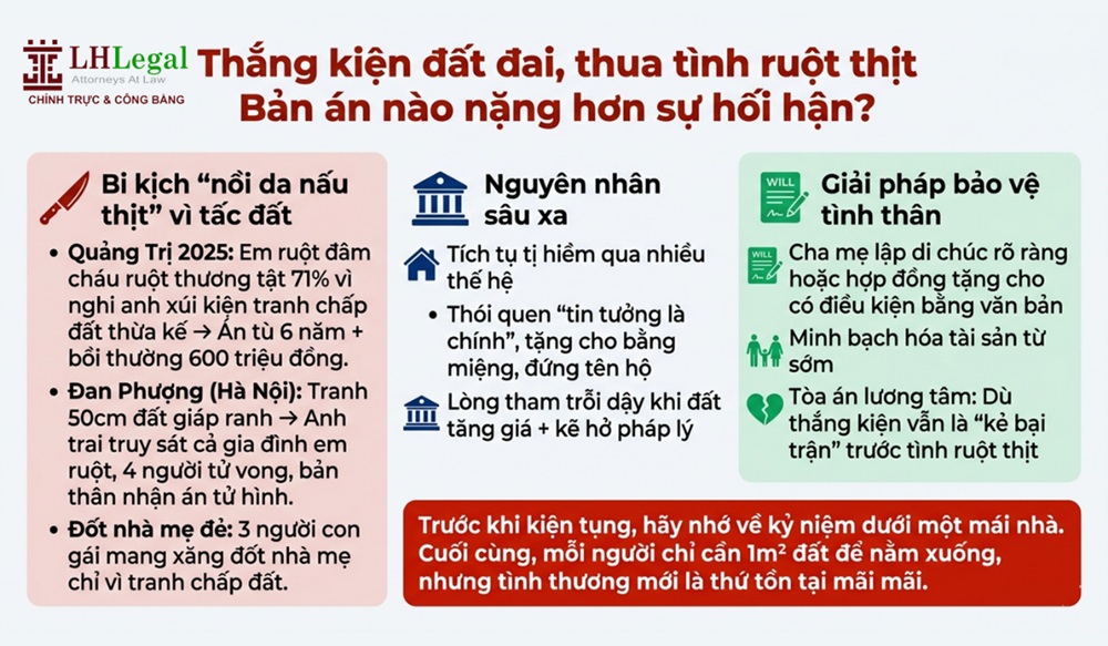 Thắng kiện đất đai, thua tình ruột thịt: Bản án nào nặng hơn sự hối hận?