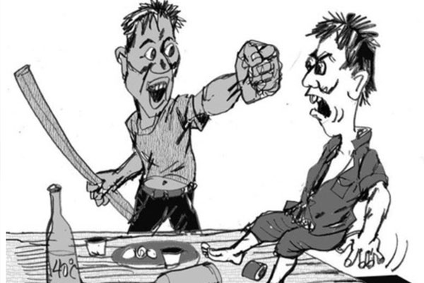 Hình ảnh minh hoạ về hành vi cố ý gây thương tích