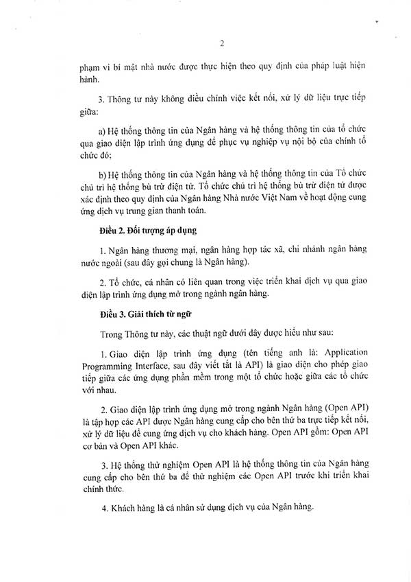 Thông tư 64/2024/TT-NHNN Về triển khai giao diện lập trình ứng dụng mở trong ngành ngân hàng