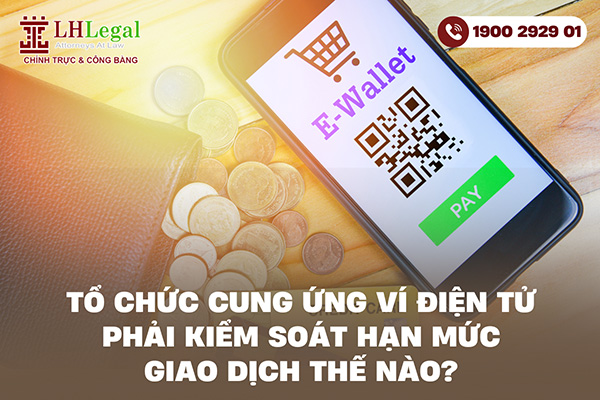Tổ chức cung ứng ví điện tử phải kiểm soát hạn mức giao dịch thế nào?