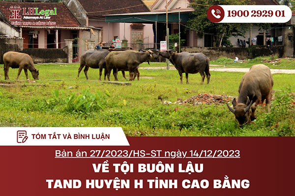 Tóm tắt và bình luận bản án 27/2023/HS-ST ngày 14/12/2023 về tội buôn lậu