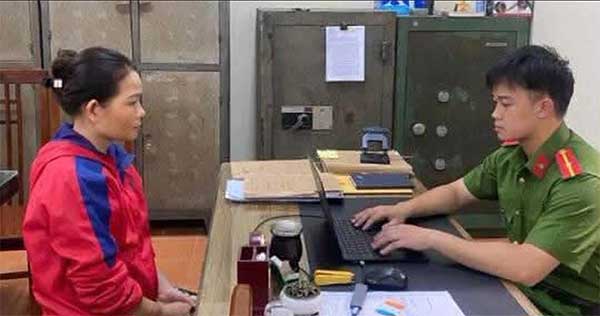 Cơ quan công an làm việc với Bùi Thị Hạnh