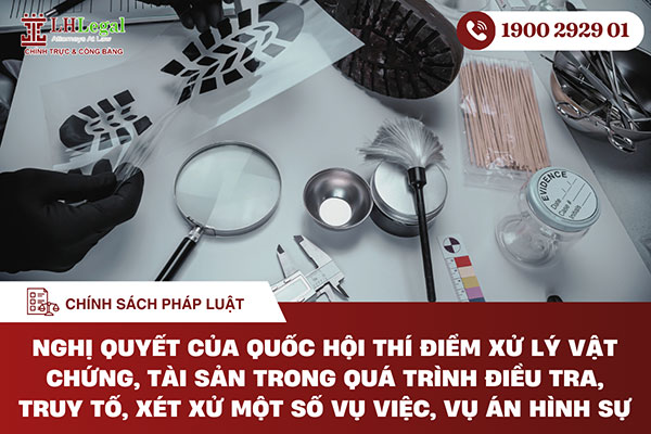 Nghị quyết của Quốc hội thí điểm xử lý vật chứng, tài sản trong quá trình điều tra, truy tố, xét xử một số vụ việc, vụ án hình sự