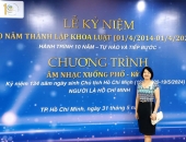 Luật sư Nguyễn Thị Trúc tham dự buổi lễ kỷ niệm 10 năm thành lập Khoa Luật trường Đại học HUTECH