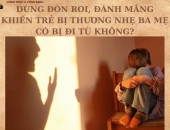 Ba mẹ đánh đòn con làm trẻ bị thương tích nhẹ có bị xử lý gì không?