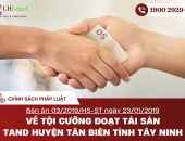 Bản án 03/2019/HS-ST ngày 23/01/2019 về tội cưỡng đoạt tài sản