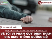 Bản án 04/2024/HS-PT ngày 26/01/2024 về tội vi phạm quy định tham gia giao thông đường bộ