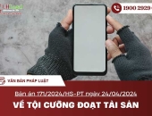 Bản án 171/2024/HS-PT ngày 24/04/2024 về tội cưỡng đoạt tài sản