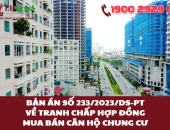 Bản án số 233/2023/DS-PT về tranh chấp hợp đồng mua bán căn hộ chung cư