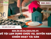 Bản án số 94/2024/HS-PT về tội lạm dụng chức vụ, quyền hạn chiếm đoạt tài sản