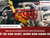 Bản án số 17/2023/HS-ST ngày 07/02/2023 về tội sản xuất, buôn bán hàng giả