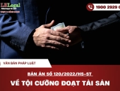 Bản án số 120/2022/HS-ST về tội cưỡng đoạt tài sản