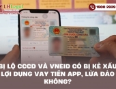 Bị lộ CCCD và VNeID có bị kẻ xấu lợi dụng vay tiền app, lừa đảo không?