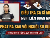Ca sĩ Miu Lê bị điều tra nghi liên quan ma túy: Người sử dụng trái phép chất ma túy có thể đối diện mức phạt nào?