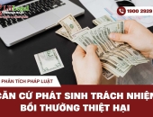 Căn cứ phát sinh trách nhiệm bồi thường thiệt hại