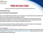 Cảnh báo về việc kẻ gian mạo danh Luật sư Lê Nguyên Hòa - Thương hiệu LHLegal nhằm trục lợi
