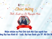 Chúc mừng Luật sư Lê Nguyên Hòa đảm nhiệm chức vụ Phó chủ tịch Hội cựu người học UEL