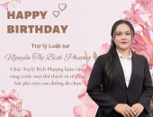 Chúc mừng sinh nhật Trợ lý Luật sư Nguyễn Thị Bích Phượng