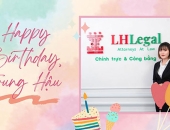 Chúc mừng sinh nhật Trợ lý Luật sư Trần Thị Trung Hậu