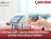 Con trai chết trước, cháu nội có được hưởng thừa kế hay không?