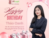 Công ty Luật LH Legal chúc mừng sinh nhật Thảo Oanh - Team D&O