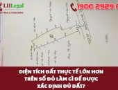 Diện tích đất thực tế lớn hơn trên sổ đỏ làm gì để được xác định đủ đất?