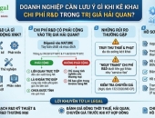 Doanh nghiệp cần lưu ý gì khi kê khai chi phí R&D trong trị giá hải quan?
