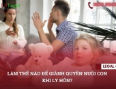 Làm thế nào để giành quyền nuôi con khi ly hôn?