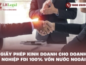 Giấy phép kinh doanh cho doanh nghiệp FDI 100% vốn nước ngoài