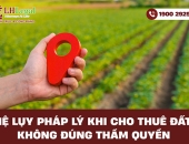 Hệ lụy pháp lý khi cho thuê đất không đúng thẩm quyền