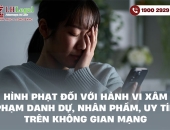 Hình phạt đối với hành vi xâm phạm danh dự, nhân phẩm, uy tín trên không gian mạng