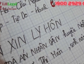 Hướng dẫn viết đơn ly hôn bằng tay theo chuẩn của Tòa án