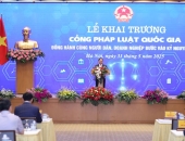Khai trương Cổng Pháp luật quốc gia – Bước tiến lớn trong chuyển đổi số ngành Tư pháp