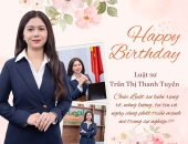 LH Legal chúc mừng sinh nhật Luật sư, Cộng sự cao cấp Trần Thị Thanh Tuyền