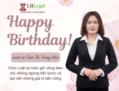 LH Legal chúc mừng sinh nhật Luật sư - Cộng sự Trần Thị Trung Hậu