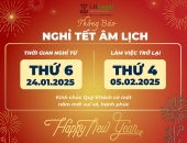 LHLegal trân trọng thông báo lịch nghỉ tết Nguyên đán 2025