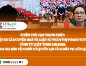 Cập nhật phiên tòa Vạn Thịnh Phát: Luật sư Hòa và Luật sư Tuyền bảo vệ quyền lợi người liên quan