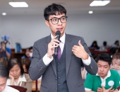 Luật sư Lê Nguyên Hòa làm ban giáo khảo cuộc thi Olympic pháp luật trường Đại học Hutech