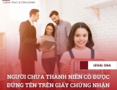 Người chưa thành niên có được đứng tên trên giấy chứng nhận quyền sử dụng đất