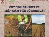 Quy định cần biết về miễn giảm tiền sử dụng đất