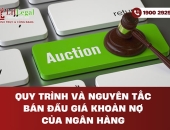 Quy trình và nguyên tắc bán đấu giá khoản nợ của ngân hàng