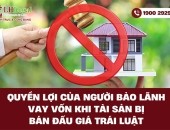 Quyền lợi của người bảo lãnh vay vốn khi tài sản bị bán đấu giá trái luật: Cách bảo vệ và xử lý tranh chấp