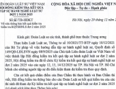 Thông báo kết quả kiểm tra kỳ kiểm tra kết quả tập sự hành nghề Luật sư đợt 2 năm 2025